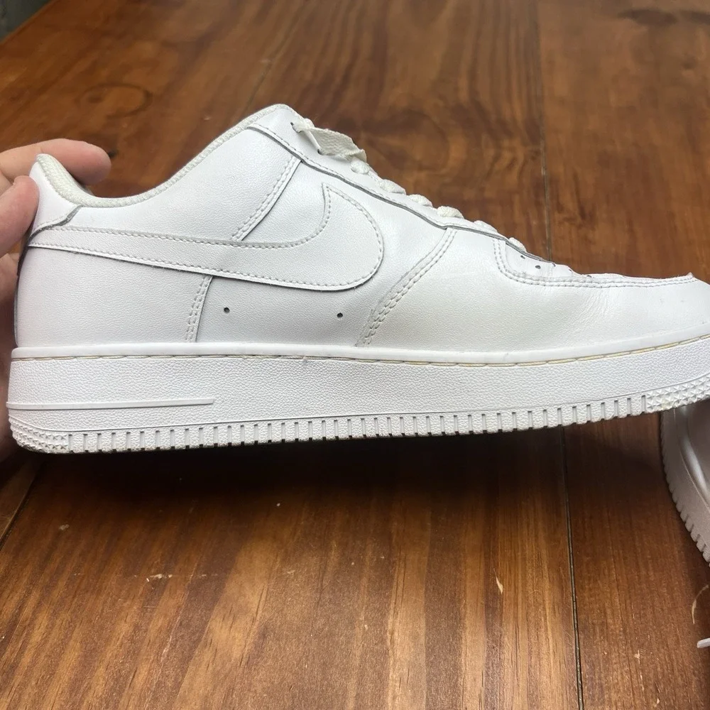 Nike Air Force 1 Low White Leather Sneakers Men's Size 10 Shoes AF1